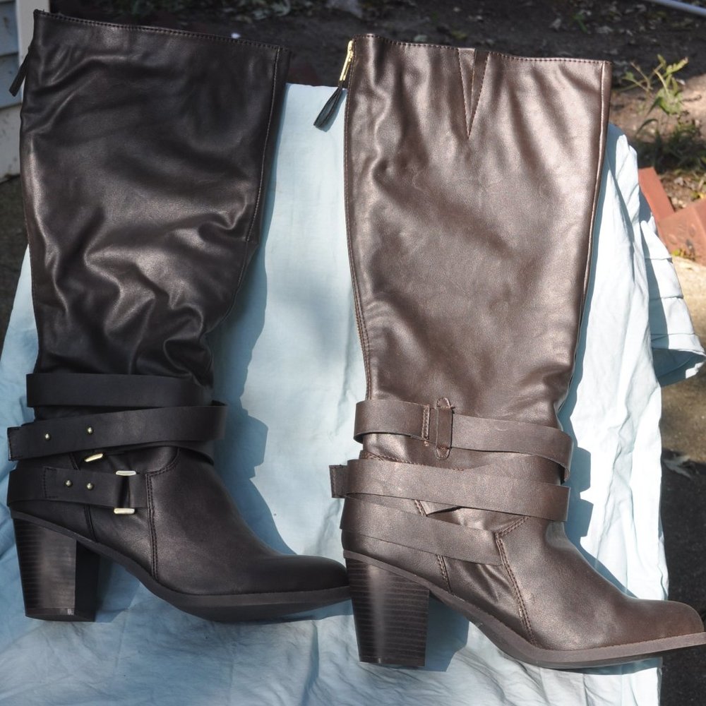 *SALE* just fab bayley brown sz 11 boots womens knee high NEW in box (198)